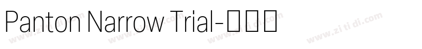 Panton Narrow Trial字体转换